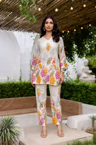 Oyster Calm Off-White Cotton Flex Co-ord Set