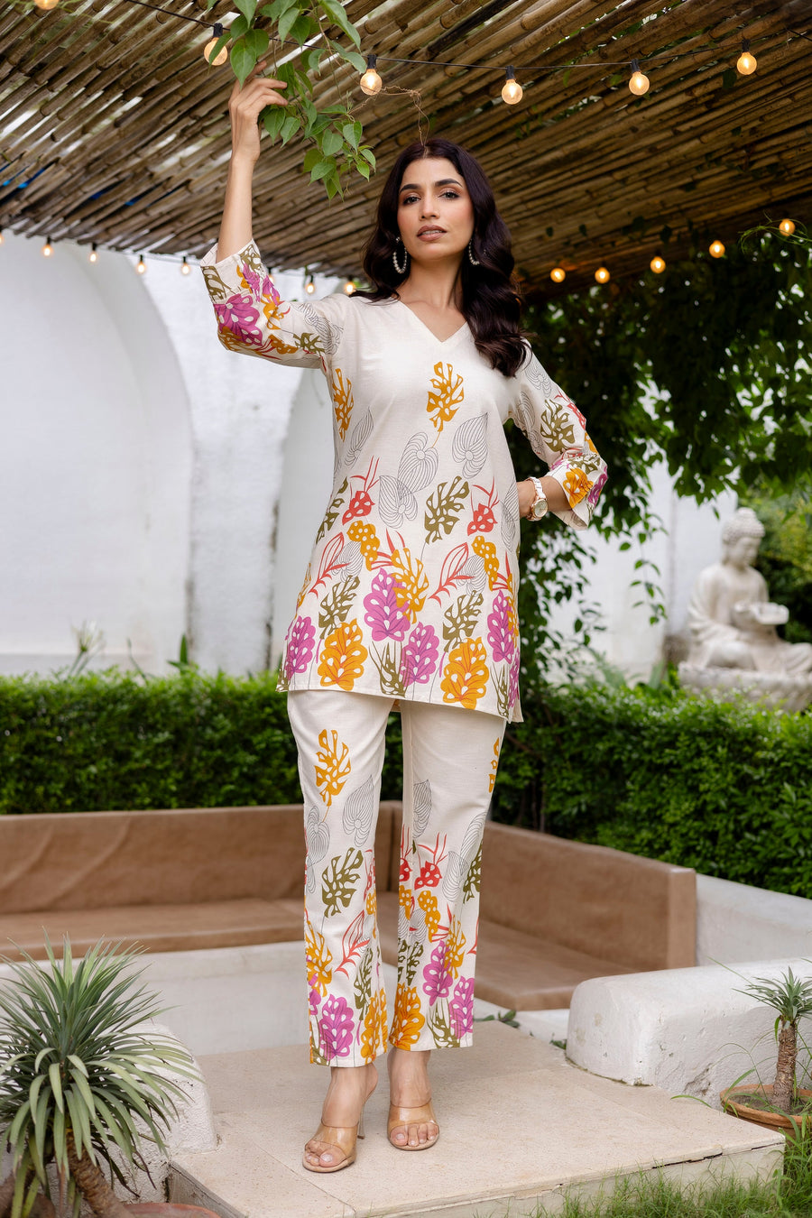 Oyster Calm Off-White Cotton Flex Co-ord Set — image 11