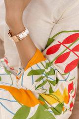 Pearl Mist Off-White Cotton Flex Co-ord Set Me & My 
