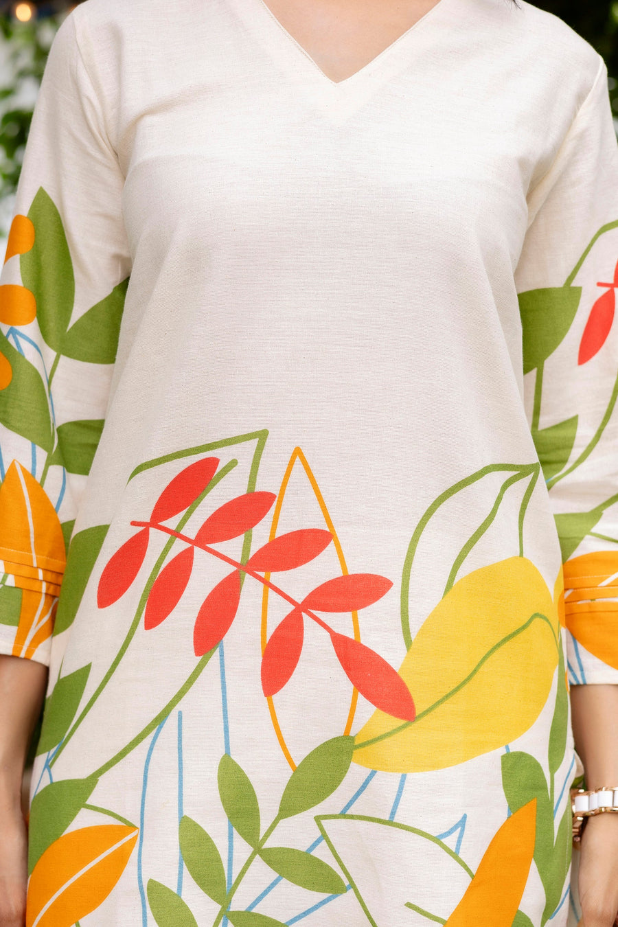 Pearl Mist Off-White Cotton Flex Co-ord Set — image 10
