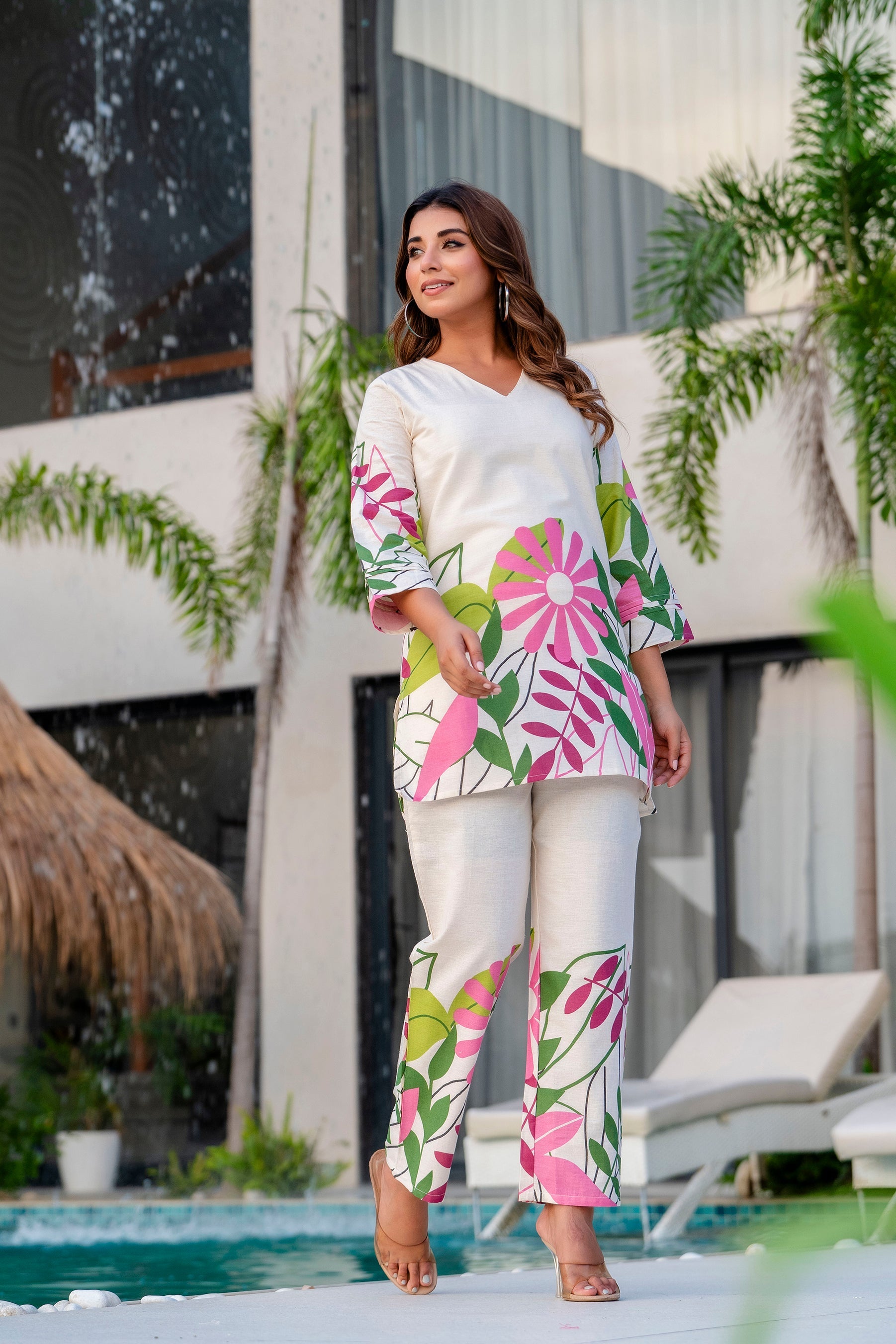Serene Shell Cotton Flex Co-ord Set Me & My