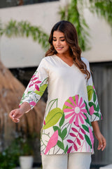 Serene Shell Cotton Flex Co-ord Set Me & My