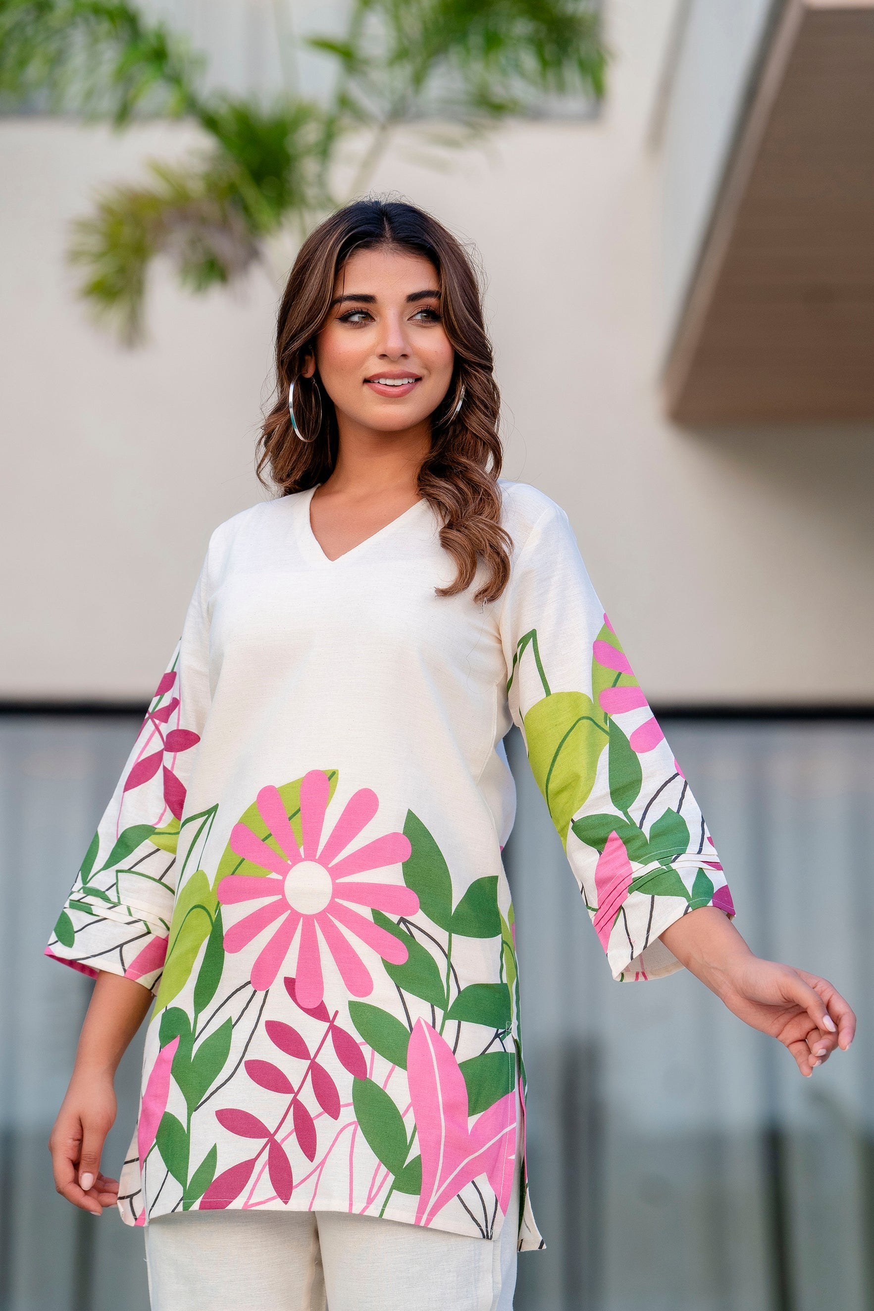 Serene Shell Cotton Flex Co-ord Set Me & My