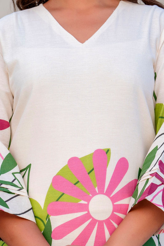 Serene Shell Cotton Flex Co-ord Set - Me&My