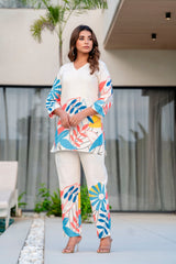 Opaline Ivory Cotton Flex Co-ord Set Me & My