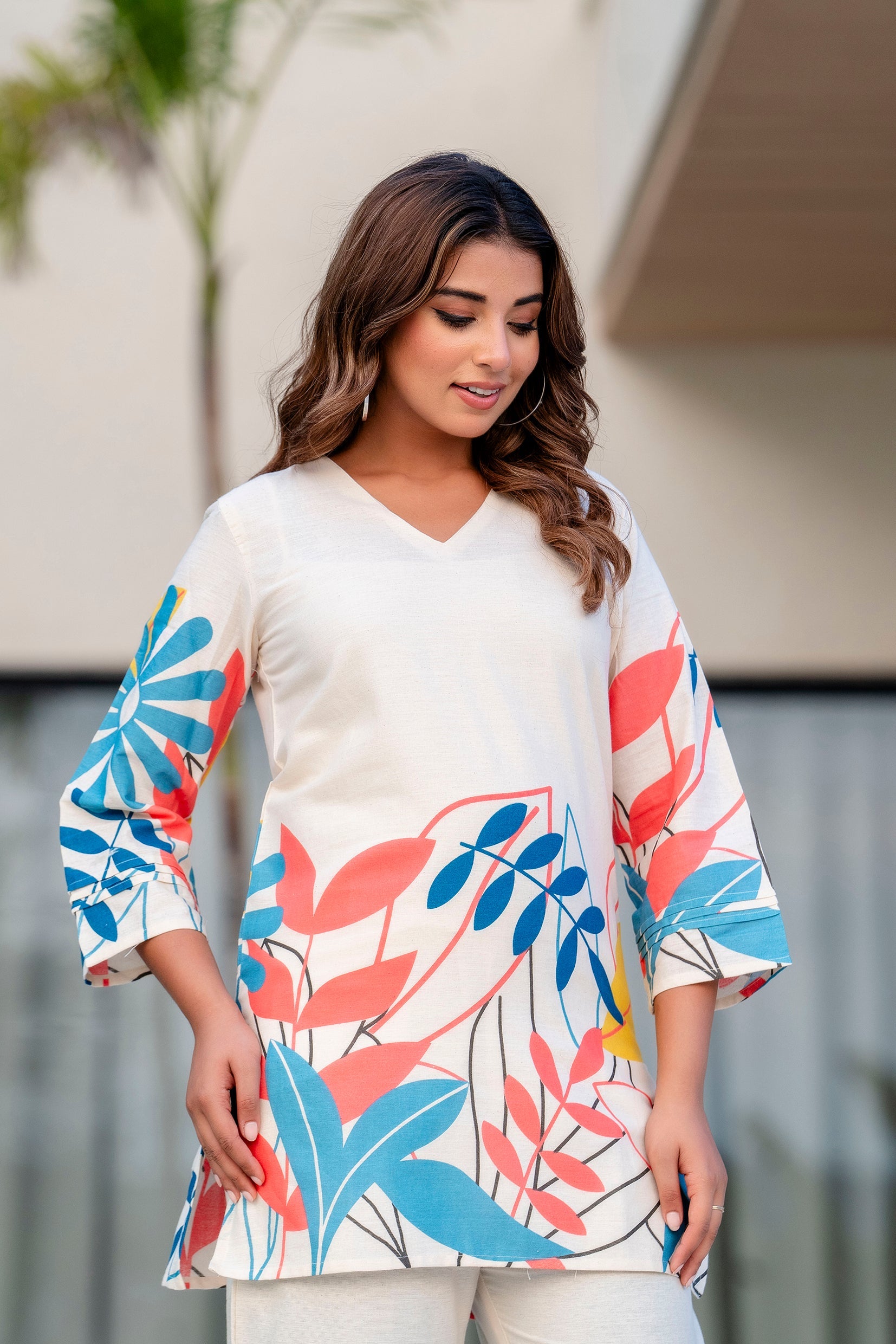 Opaline Ivory Cotton Flex Co-ord Set Me & My