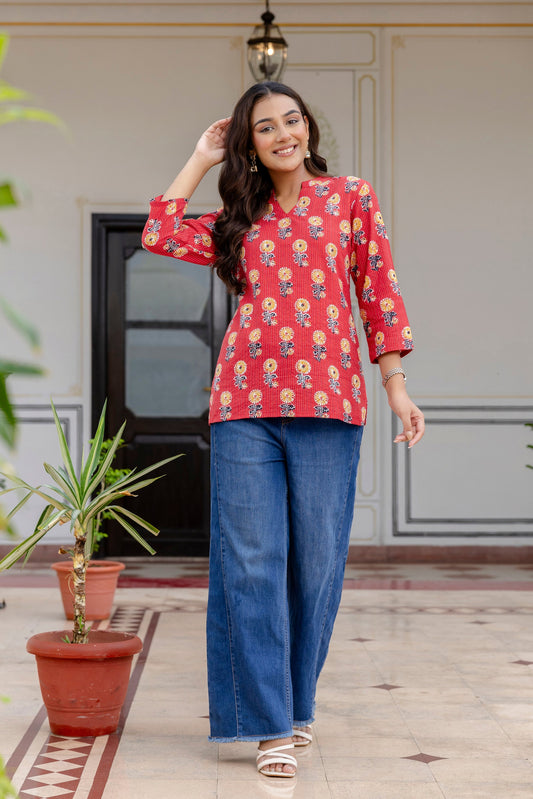 Ruby Trail Printed Top - Me&My