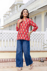 Ruby Trail Printed Top Me & My