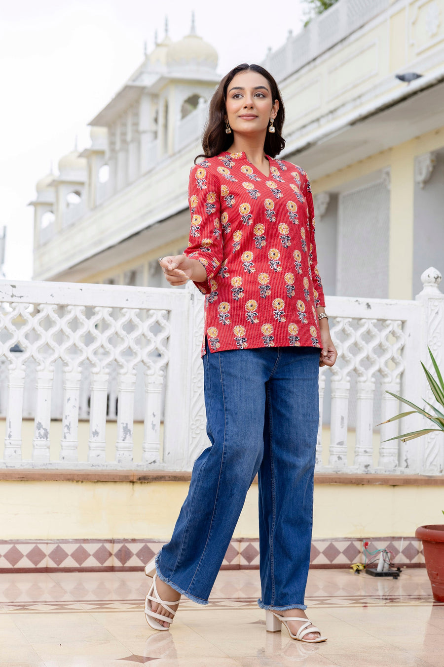 Ruby Trail Printed Top — image 4