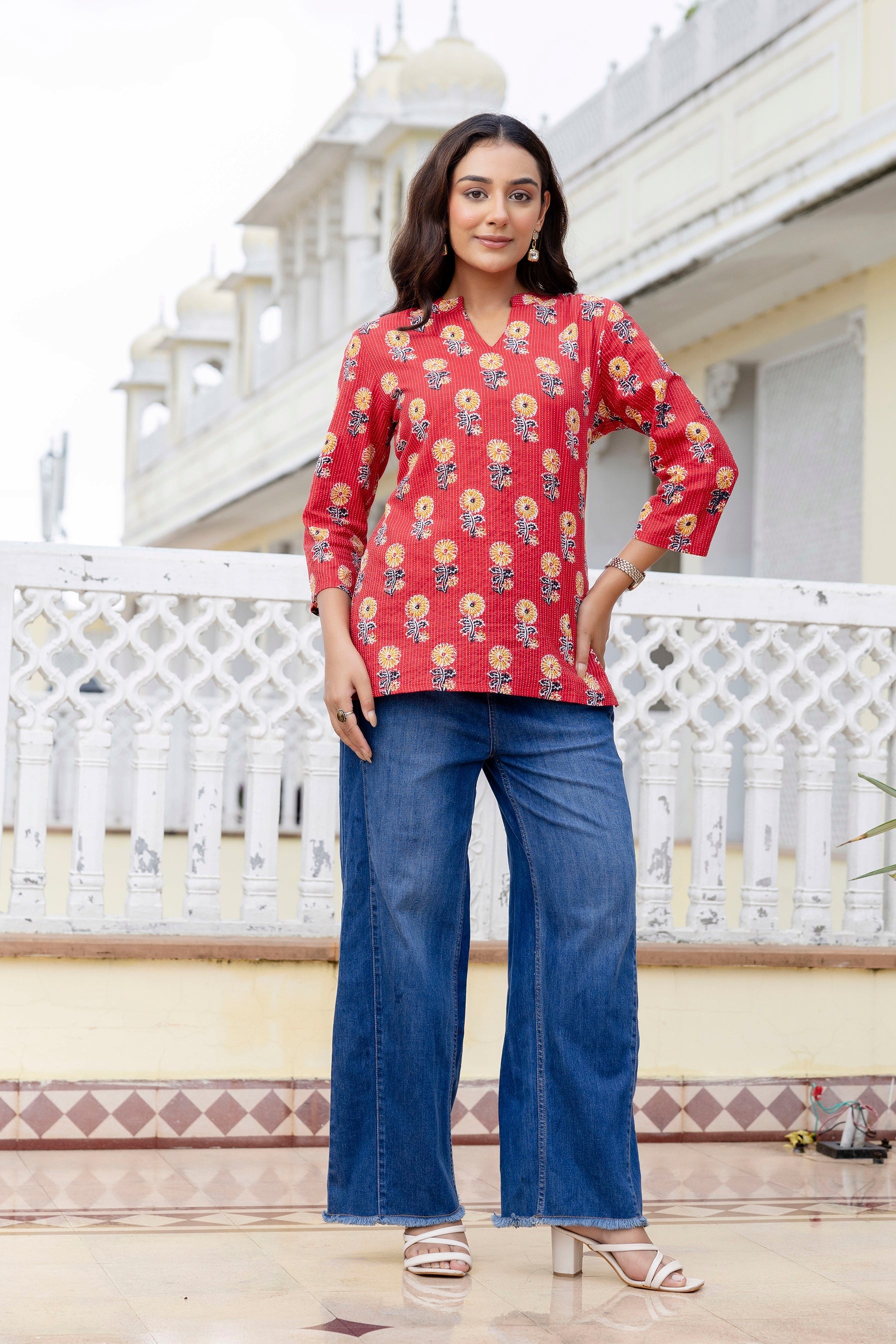 Ruby Trail Printed Top Me & My