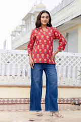 Ruby Trail Printed Top - Me&My