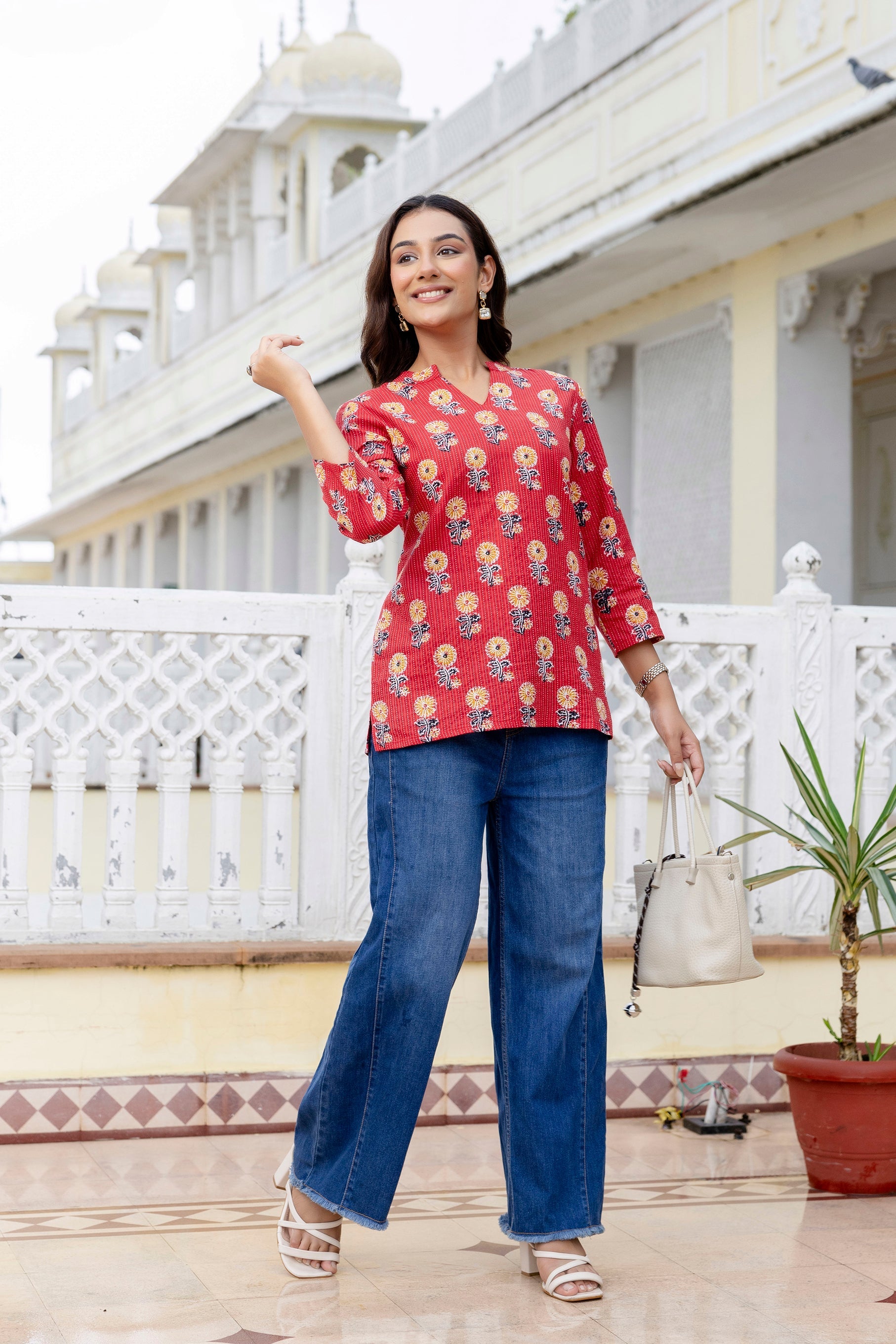 Ruby Trail Printed Top Me & My