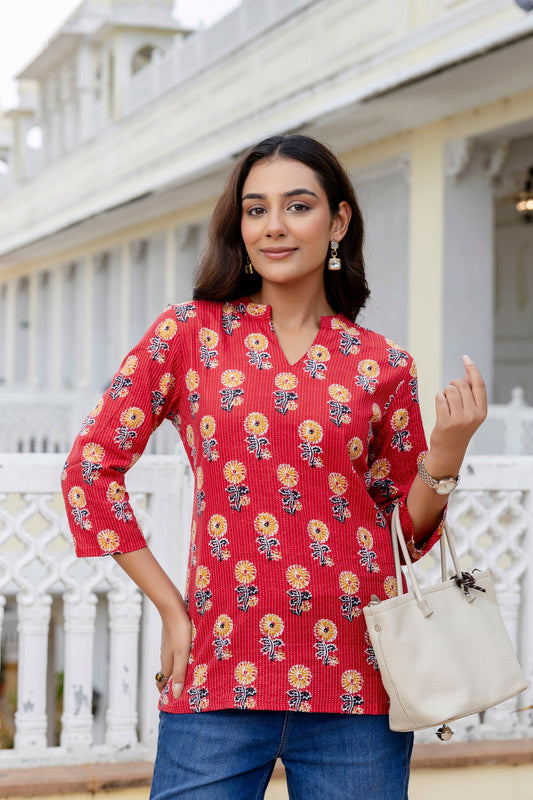 Ruby Trail Printed Top - Me&My