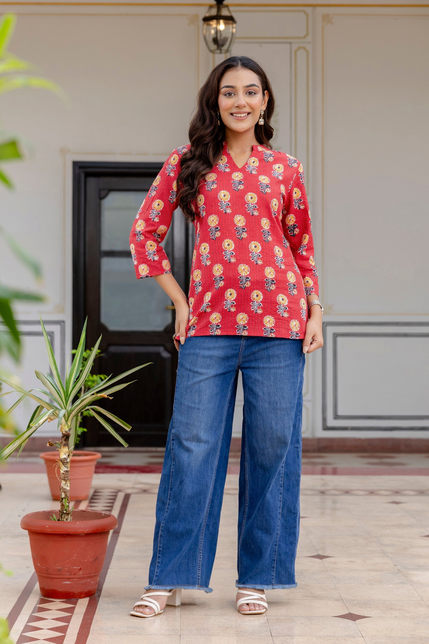 Ruby Trail Printed Top Me & My