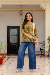 Fernshade Cotton Printed Top - Me&My