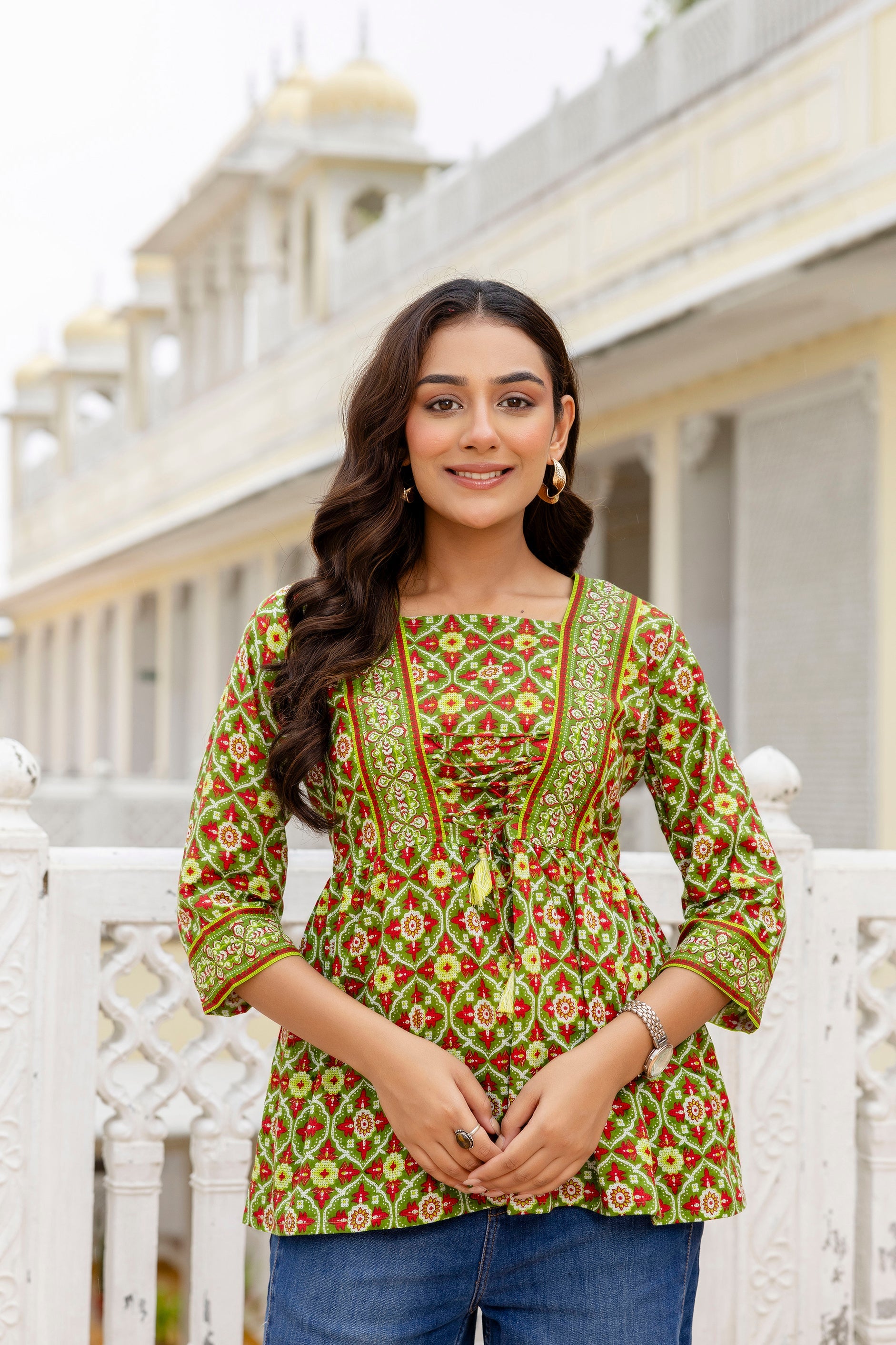Fernshade Cotton Printed Top Me & MY