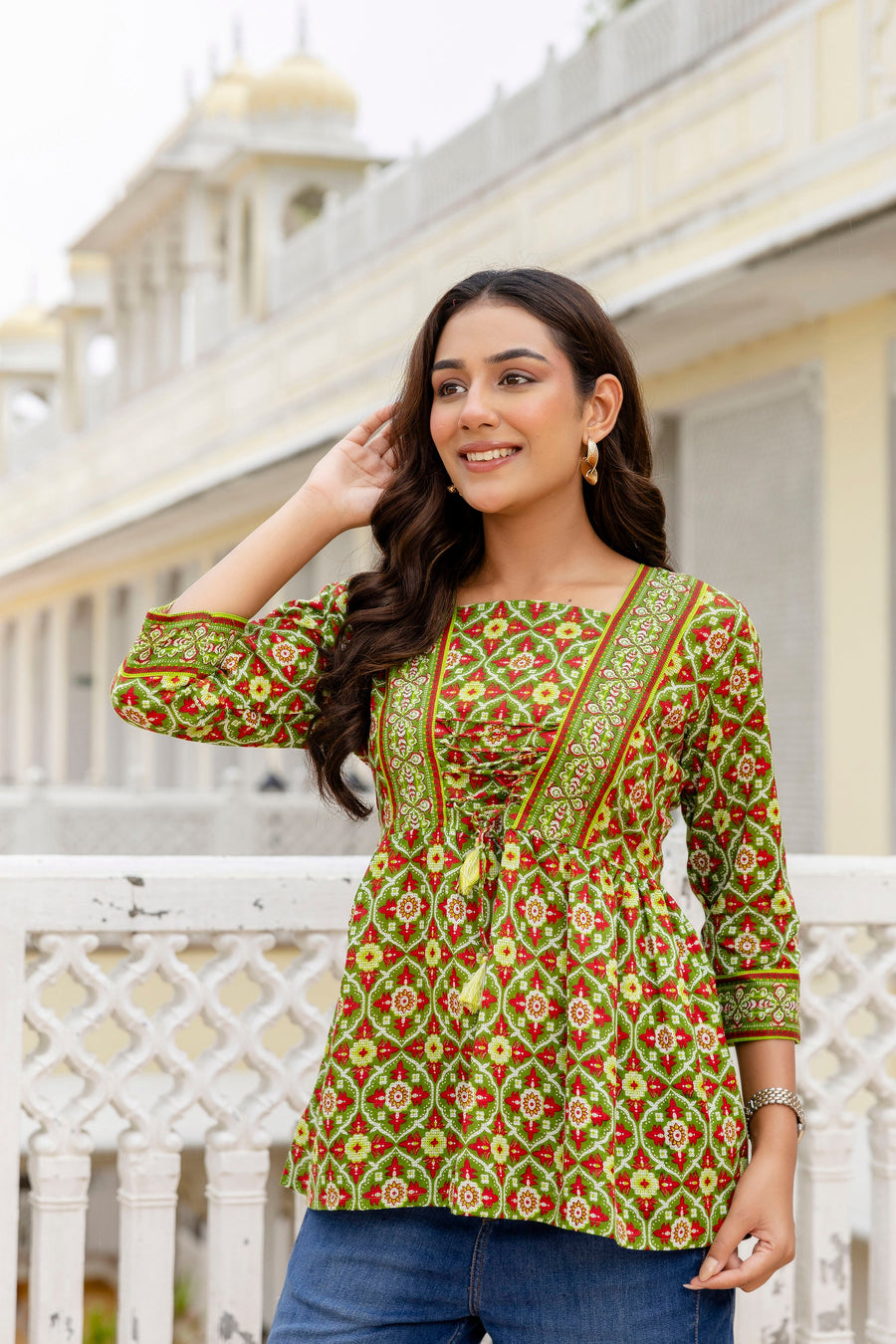 Fernshade Cotton Printed Top — image 2