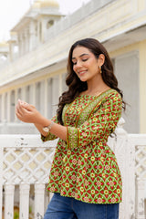 Fernshade Cotton Printed Top - Me&My