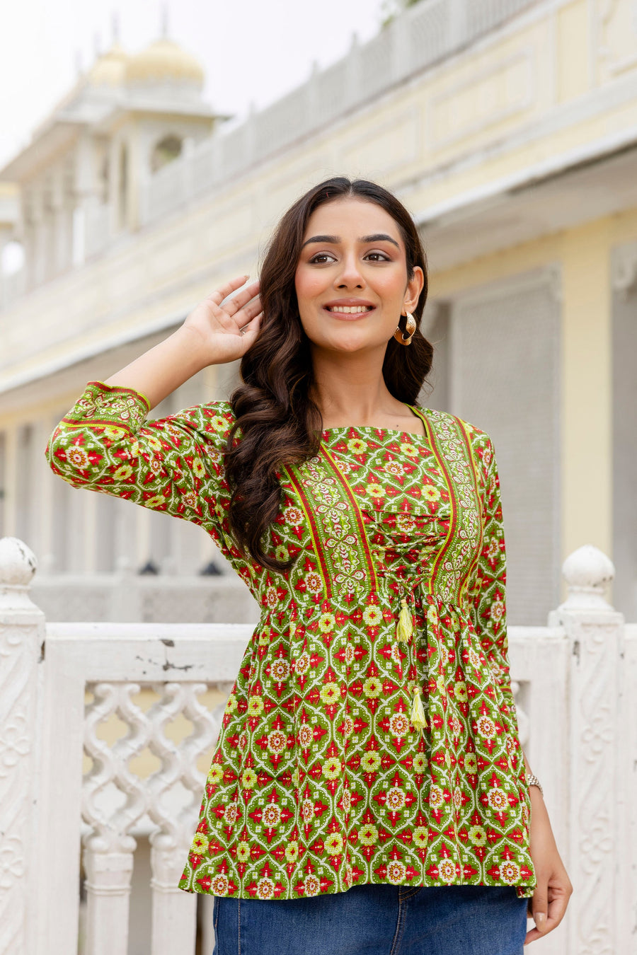 Fernshade Cotton Printed Top — image 5