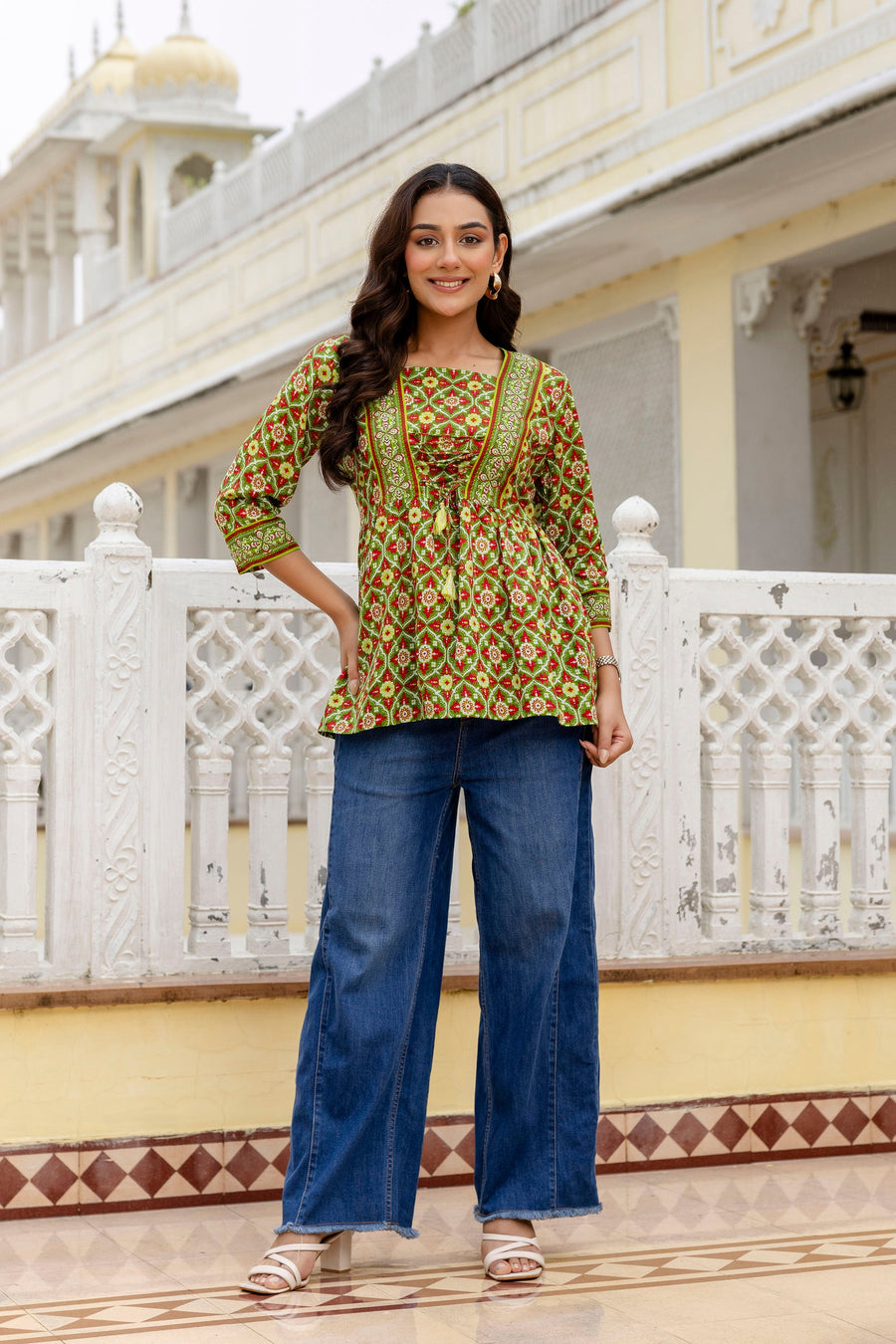 Fernshade Cotton Printed Top — image 6