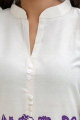 Sandstone Calm Off-White Cotton Flex Co-ord Set - Me&My