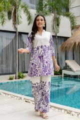 Sandstone Calm Off-White Cotton Flex Co-ord Set - Me&My