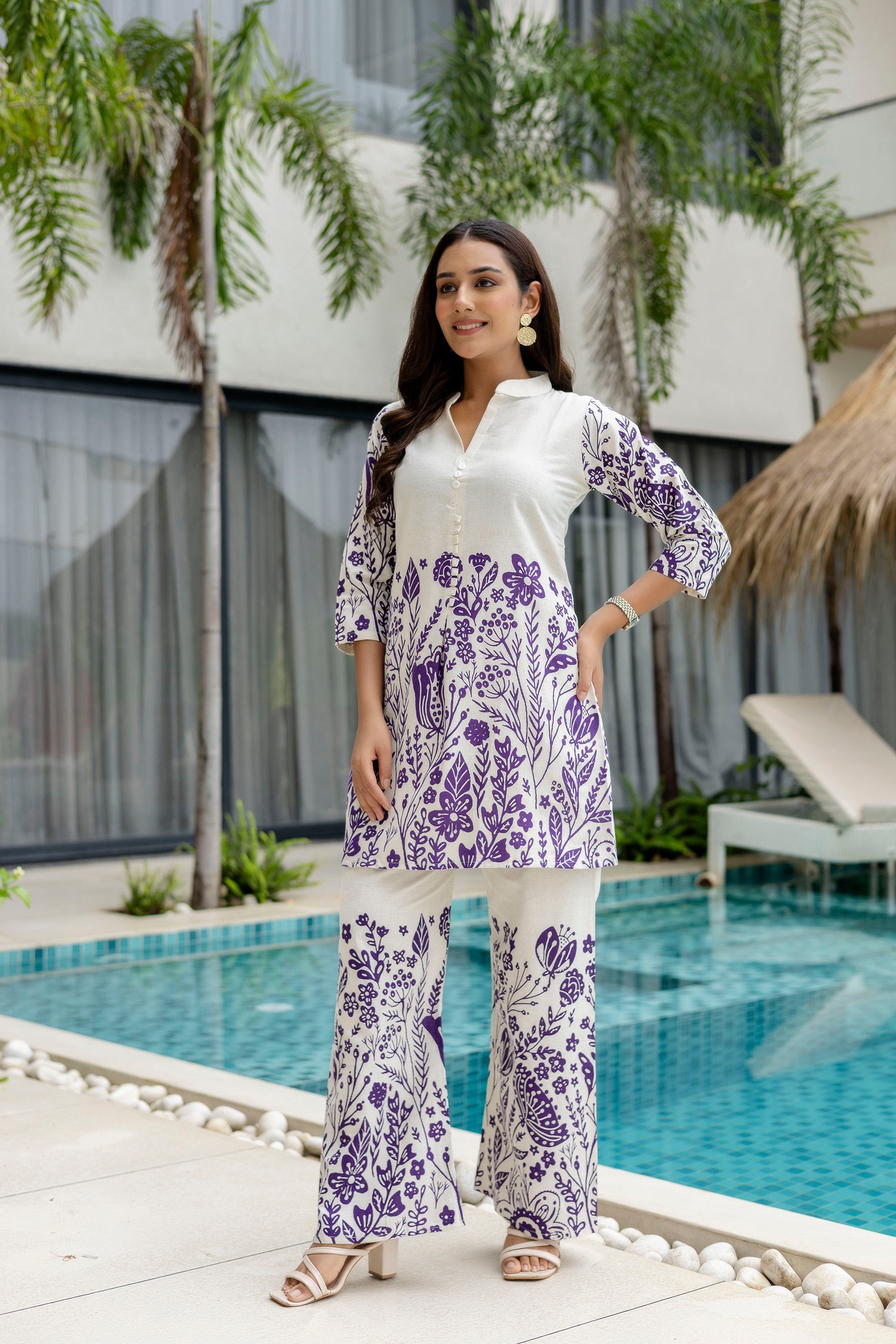 Sandstone Calm Off-White Cotton Co-ord Set Me & My