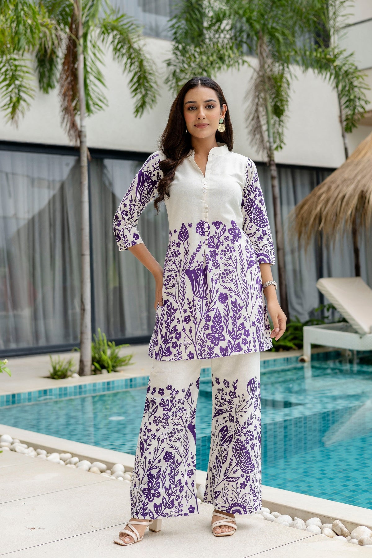 Sandstone Calm Off-White Cotton Co-ord Set Me & My