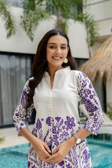 Sandstone Calm Off-White Cotton Flex Co-ord Set - Me&My