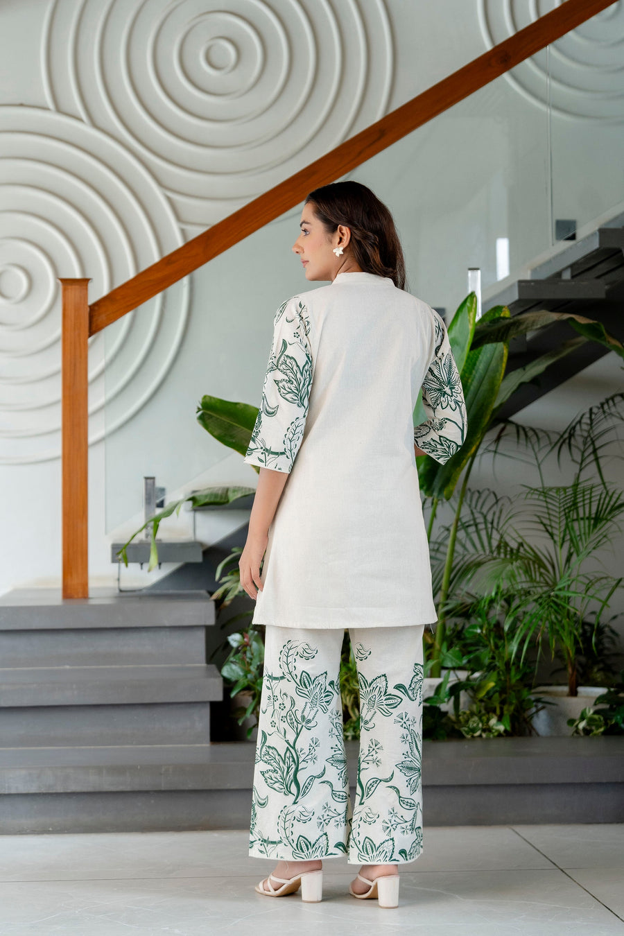 Pearl Drift Off-White Cotton Flex Co-ord Set — image 6