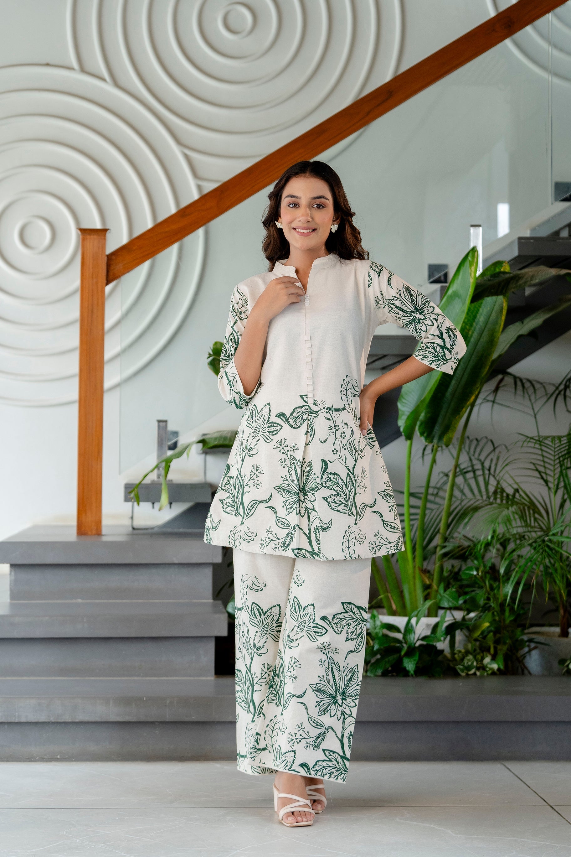 Pearl Drift Off-White Cotton Co-ord Set Me & My