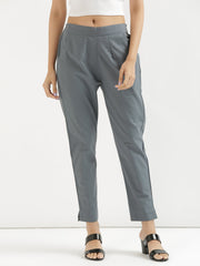 Grey Cotton Women's Pant from Me & My