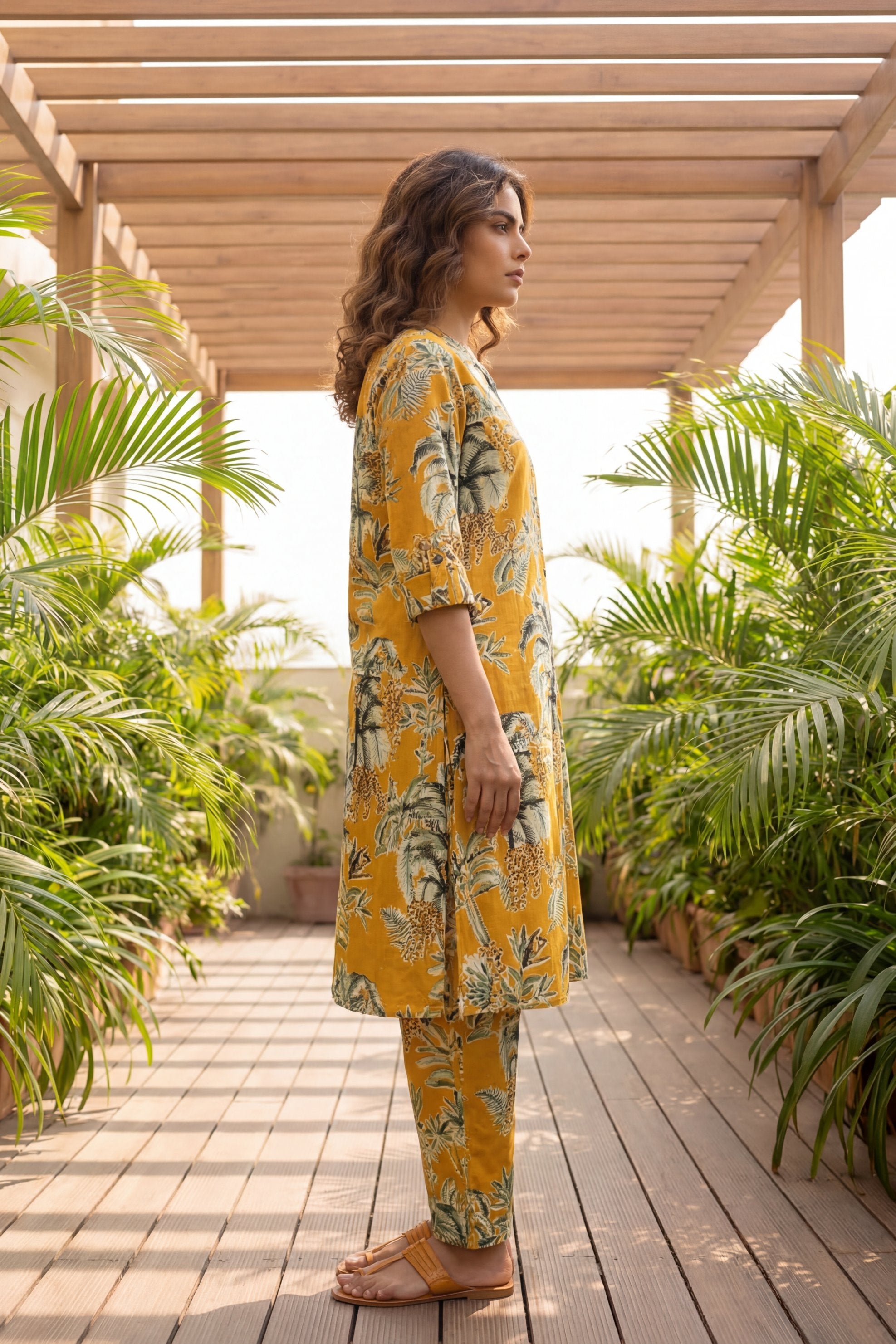Dijon Tropics Palm Jungle Cotton Co-ord Set | Me&My