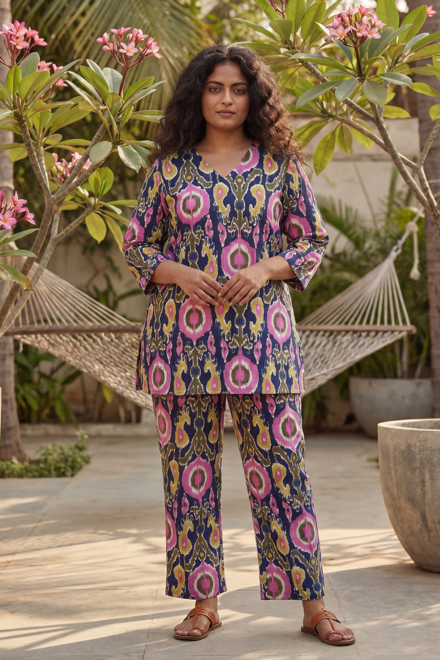 Cosmic Circles Navy Cotton Co-ord Set — image 6