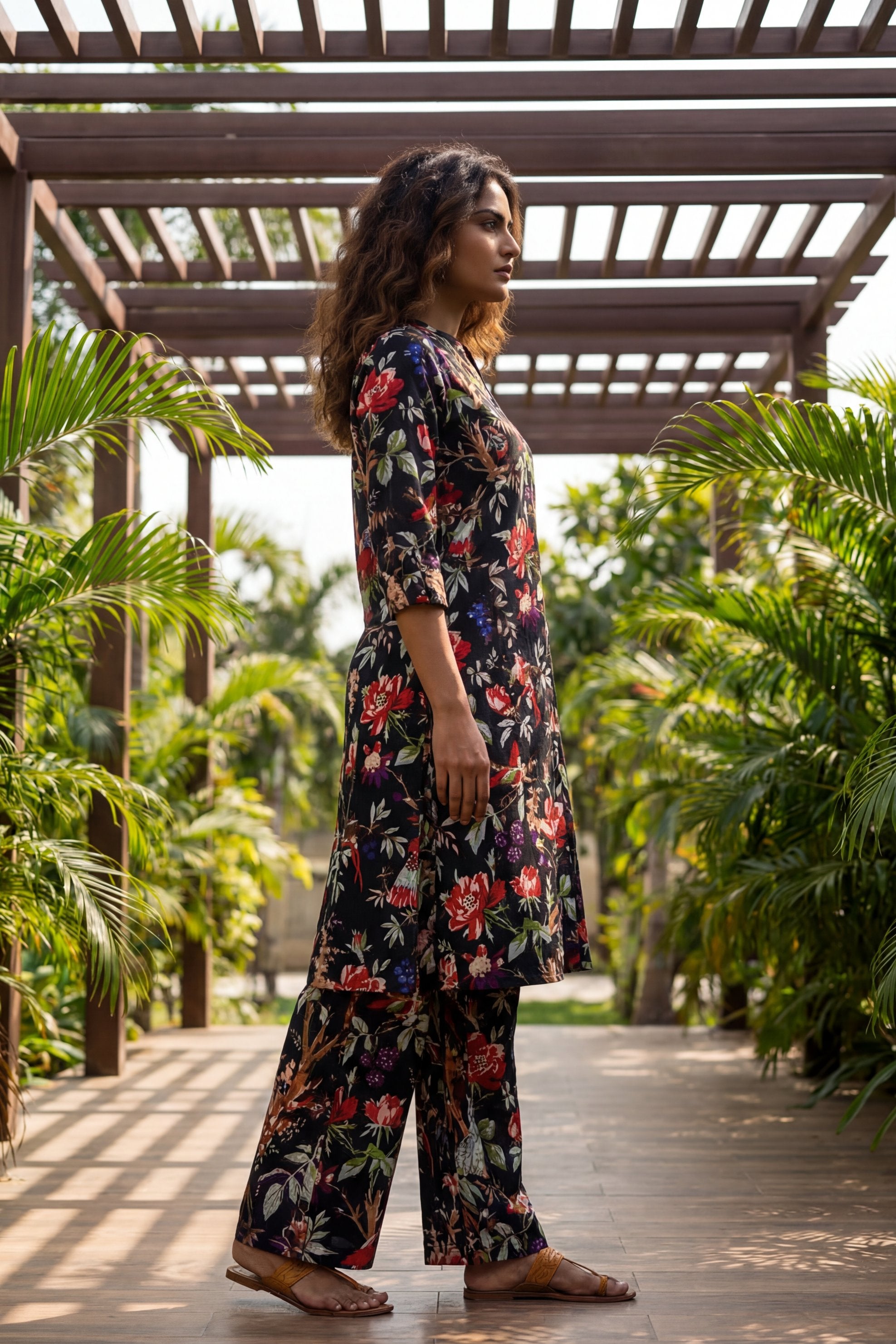 Raven Garden Romantic Floral Cotton Co-ord Set | Me&My