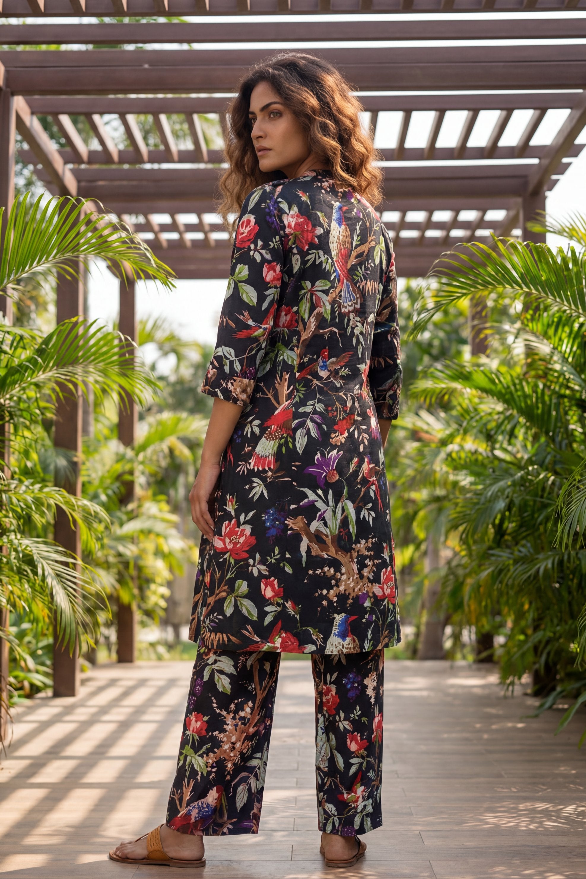Raven Garden Romantic Floral Cotton Co-ord Set | Me&My