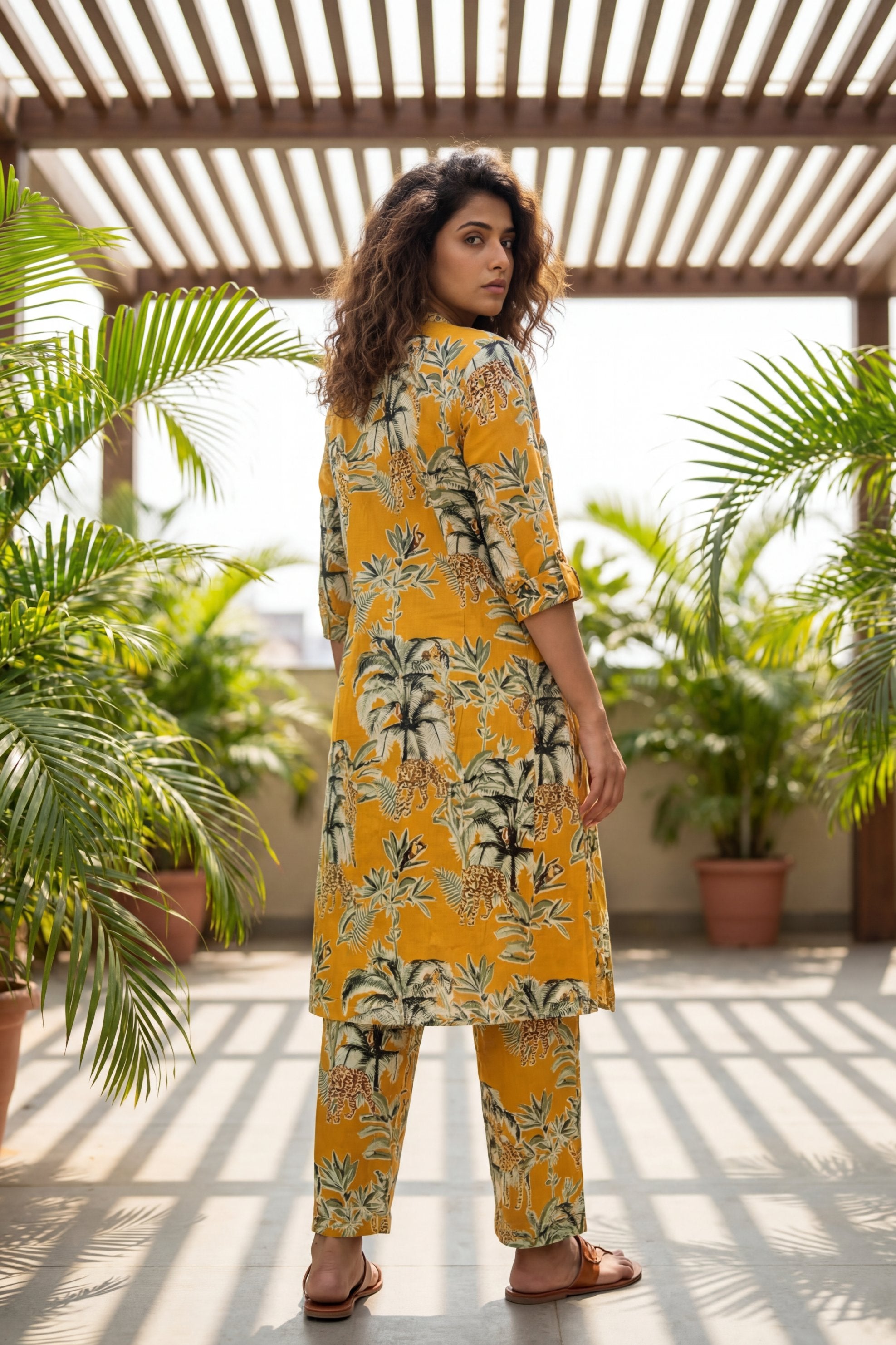 Dijon Tropics Palm Jungle Cotton Co-ord Set | Me&My