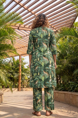 Wild Streak Forest Green Animal Cotton Co-ord Set | Me&My