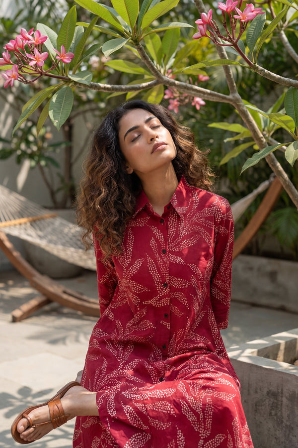 Rose Fern Cotton Co-ord Set