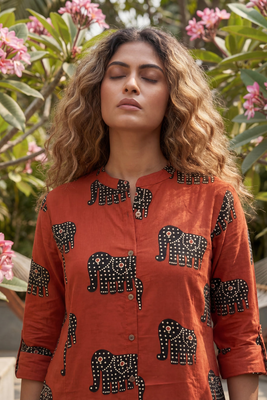 Scarlet Elephant Red Cotton Co-ord Set — image 10