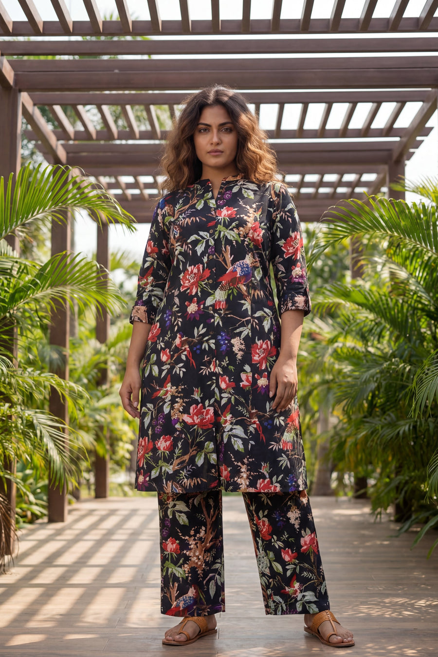 Raven Garden Romantic Floral Cotton Co-ord Set — image 10