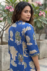 Forest Garden Navy Cotton Co-ord Set