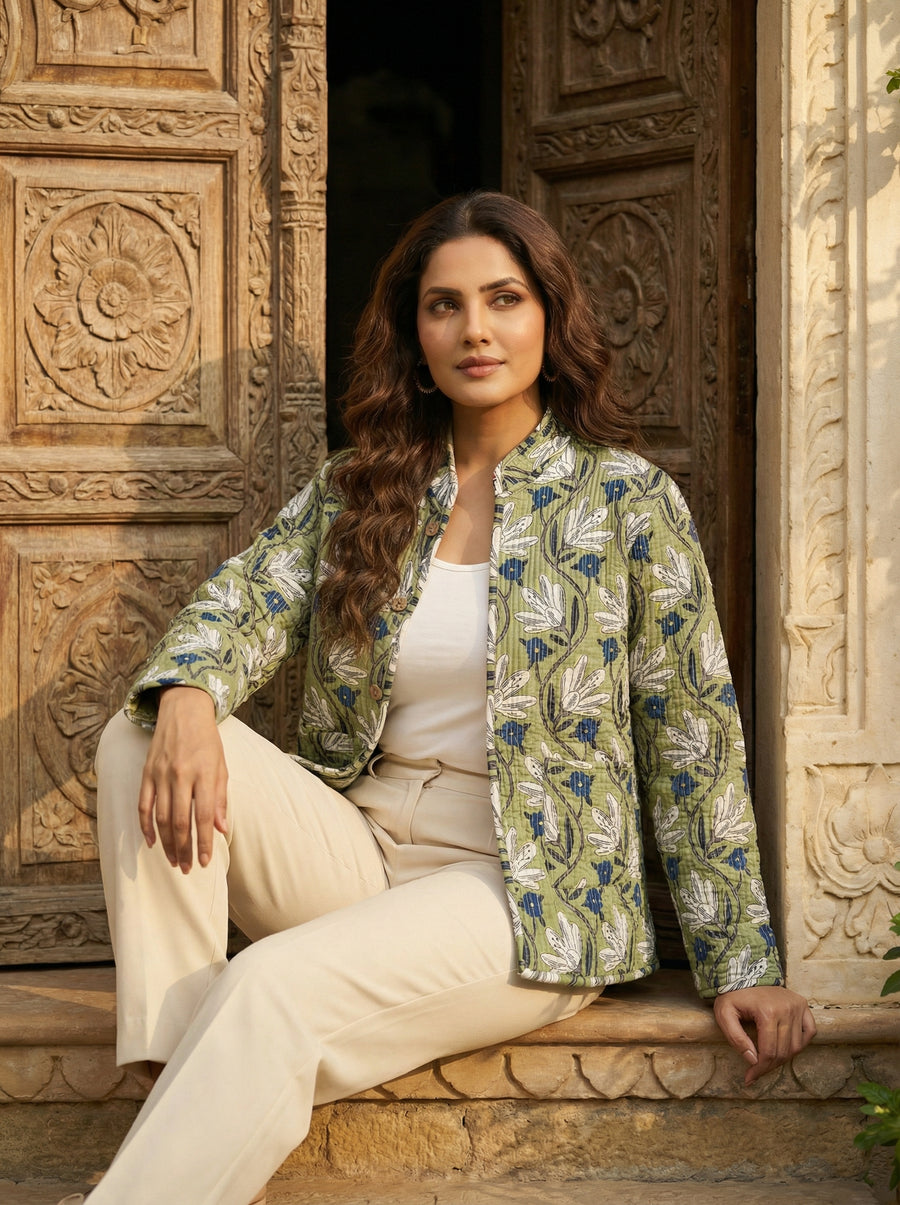 Fernway Cotton Reversible Quilted Jacket — image 3