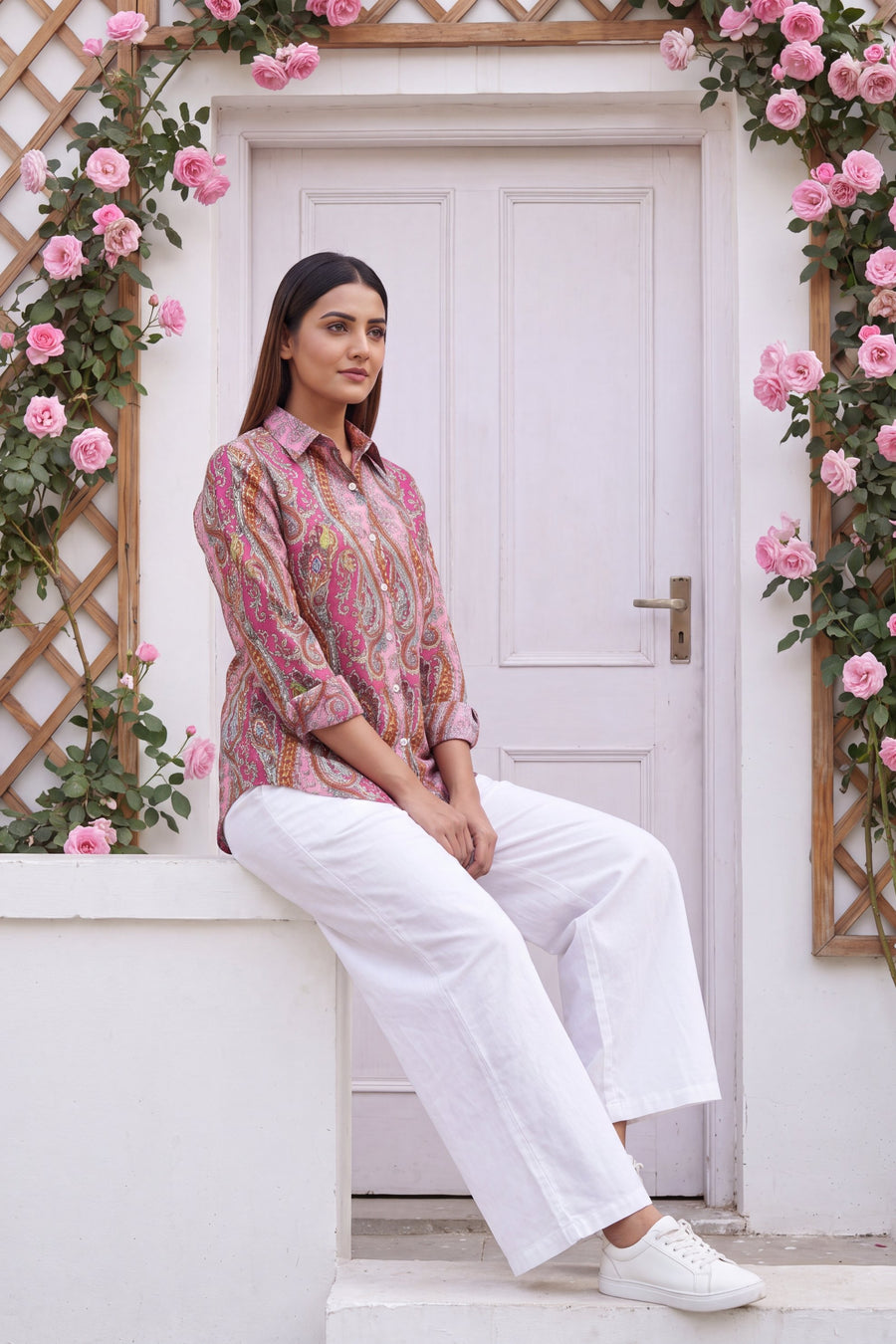 Blush Quartz Cotton Shirt — image 3