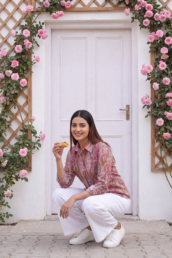 Blush Quartz Cotton Shirt