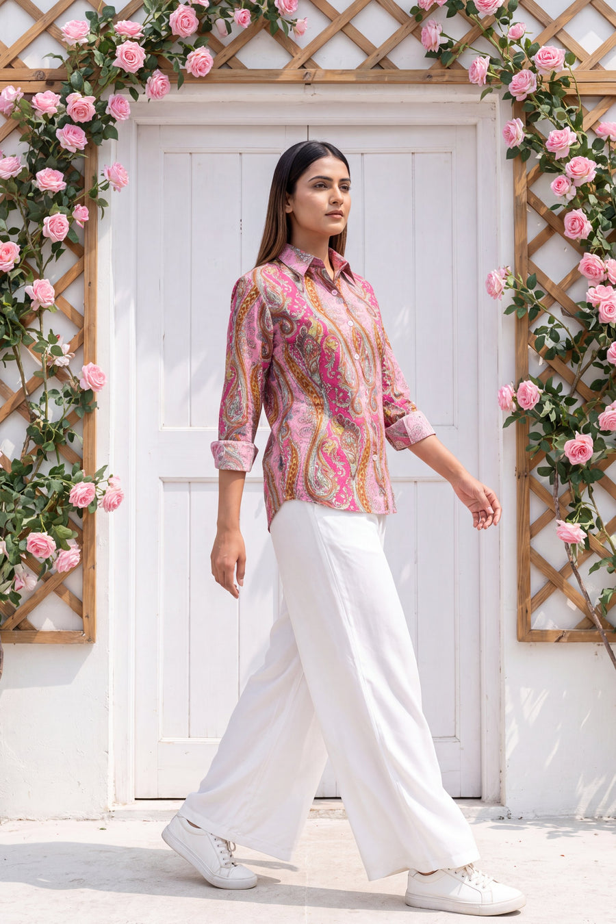 Blush Quartz Cotton Shirt — image 5