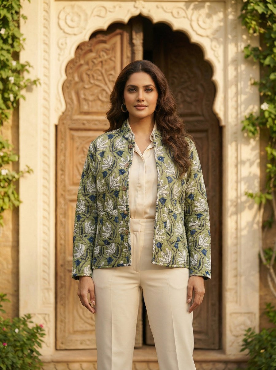 Fernway Cotton Reversible Quilted Jacket — image 4