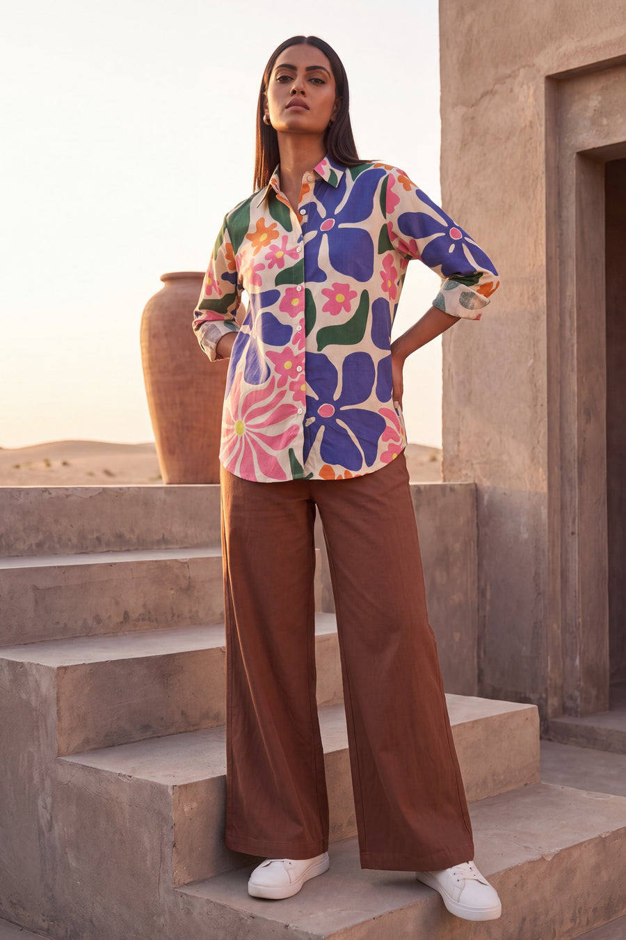 Sandstone Beige Cotton Shirt — image 7