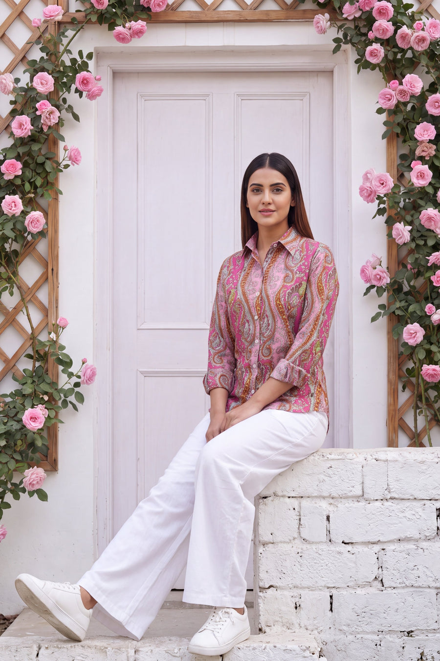 Blush Quartz Cotton Shirt — image 8