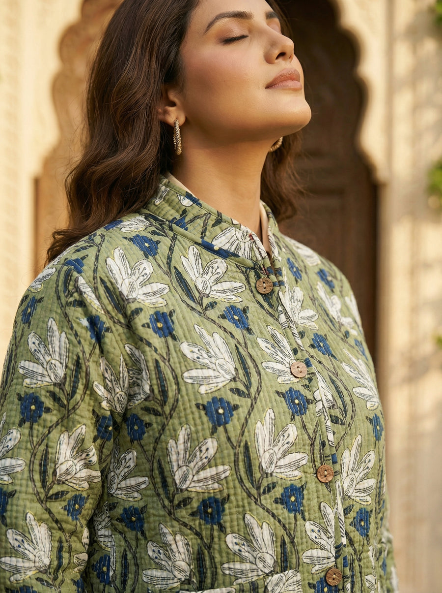 Fernway Cotton Reversible Quilted Jacket — image 6